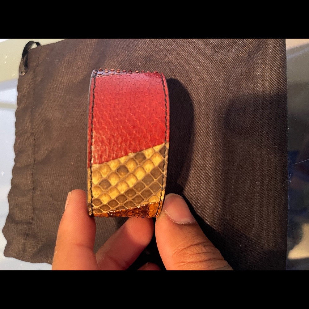Saint Laurent Patchwork Python Cuff - image 4